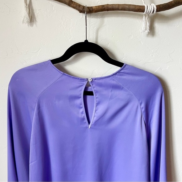 Prologue Purple Satin Blouse - Picture 7 of 8